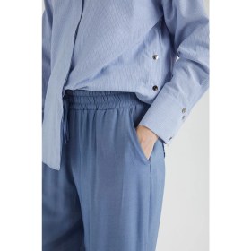 Resim Armine Trend Beli Lastikli Salaş Kesim Pantolon-Mavi 25YT236 