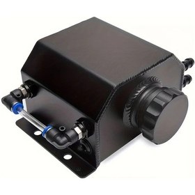 Resim Xuweiwei Siyah Evrensel Alüminyum Genleşme Tankı 33.81oz Radyatör Soğutucu Ekipmanı 