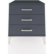 Resim Kronos Komodin 3 Çekmeceli 60X59X64 Antrasit-Antrasit 