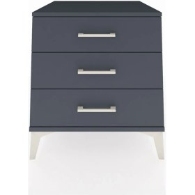 Resim Kronos Komodin 3 Çekmeceli 60X59X64 Antrasit-Antrasit 