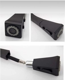 Resim Boheme Siyah Spiralli Mutfak Bataryası Spiralli Evye Musluk Uzayan Batarya Tazzik Ve Basınç Ayarlı Musluk Siyah 