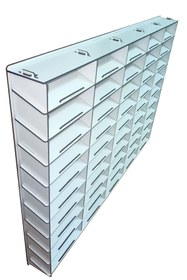 Resim ERSOY HOME 1/32 Ölçek Eğimli Dekoratif Ahşap Araba Rafı ( 50 Araçlık ) 