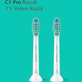 Resim Sonicare Proresult Yedek Diş Fırçası Başlığı, 2 Kat Daha Fazla Plak Temizliği, Orta Yumuşak Fırça Başlığı, 2’li Paket, Beyaz, HX6012/87 