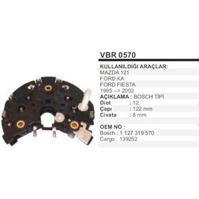 Resim Diot Tablasi Mazda 121 Ford Ka Fiesta 95..02 504632651 