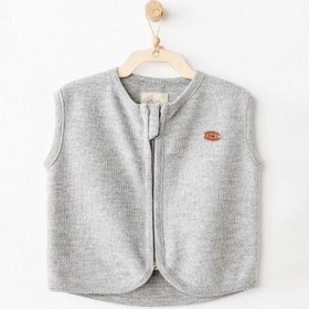 Resim Andywawa Bebek Kışlık Fermuarlı Yelek- Casual Gri - Gri / 6-9 Ay 