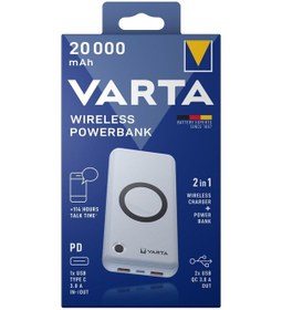 Resim Varta 57909 20000 mAh Kablosuz Wireless Powerbank 