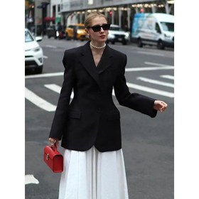 Resim Vera Minimalist Blazer Ceket - Beyaz / XL 