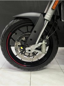 Resim TESORİ TESSİLLİ Ducati Multistrada Ön Çamurluk Karbon Sticker Etiket Modeli 