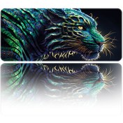 Resim Helixsun Mouse Pad Büyük Boy Gaming Oyuncu XXL 90 x 40 CM Leopard 