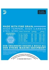 Resim D'addario Exl110-3d Xl Nickel Serisi Elektro Gitar Tel Seti Regular Light - 10-46 