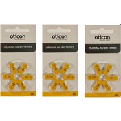 Resim Oticon İşitme Cihazı Pili No:10 3x6 18 Adet 
