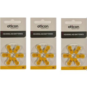 Resim Oticon İşitme Cihazı Pili No:10 3x6 18 Adet 