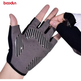 Resim Boodun Profesyonel Mtb Bisiklet Eldiveni Kırmızı 