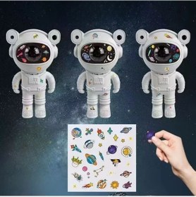 Resim Stickerlı ,kumandalı Astronot Model Gece Lambası 5224 Renkli 