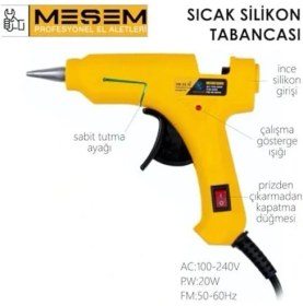 Resim | Sıcak Silikon Tabancası, Ince Boy Mum Silikon Için Silikon Tabancası (20 Watt) 