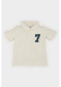 Resim DeFacto Erkek Bebek Polo Yaka Baskılı Pike Kısa Kollu Tişört E1126A525SMER105 