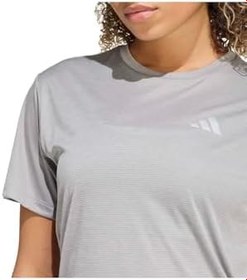 Resim adidas Running Essentials Kadın Gri Yuvarlak Yaka Tişört 