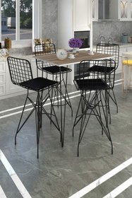 Resim Kenzlife Knsz Masa Sandalye Takımı Hem105zengin Crdsyh 130*070 4 Sandalye Syhsyh 