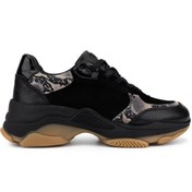 Resim Tamer Tanca Kadın Hakiki Deri Siyah Sneakers & Spor Ayakkabı 