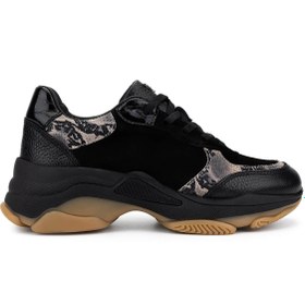 Resim Tamer Tanca Kadın Hakiki Deri Siyah Sneakers & Spor Ayakkabı 