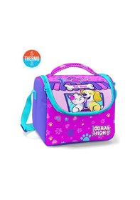 Resim Coral High Kids Kedi Köpek Desenli Thermo Beslenme Çantası 11879 