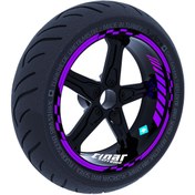 Resim Patlıcan Moru Moto GP İç Dış Jant Şeridi Takım Sticker Çınar Extreme 