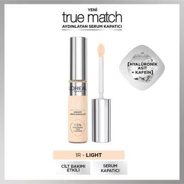 L'Oréal Paris LOREAL PARIS MAKEUP True Match Serum Kapatıcı 1R Light Clair - TEN / STD Fiyatı ve Özelliklerı - Badem