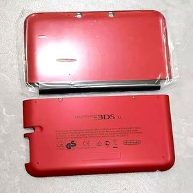 Resim DIY 3DSXL ekstra kabukları konut case kapak plakaları kırmızı renk değiştirme, eski büyük 3DS XL/LL 3DSLL el oyun konsolu, yeni abd Edition dış A/E yüz üst/alt ön kapak 2 adet Set 