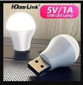 Resim Powermaster Pm-20920 5 Volt 1 Amper Usb Led Lamba Beyaz Taşınabilir Usb Ampul 