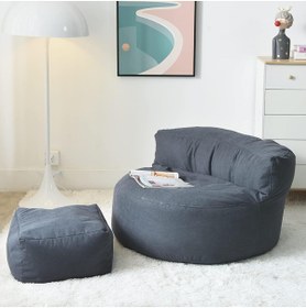 Resim PATARA HOME Mila Modell Puff & Armut Koltuk 2'li Relax Koltuk 