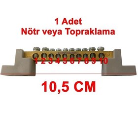 Resim Mutlusan 10 Lu Nötr Ve Topraklama Klemensi 