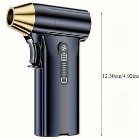 Resim Willowhaven Taşınabilir Turbo Patlama Fanı, Yüksek Güçlü Usb Şarjlı Araç Kamp Outdoor El Fanı 