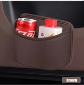 Resim Dashanshop Siyah Pupupu Suni Deri Araç Organizer Kutusu Portatif Çöp Kutusu Koltuğa Asılır 