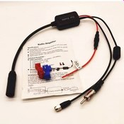 Resim Xuweiwei Siyah Araba Radyo Anten Gucu Artirici Gurultu Azaltma Metal Korumali Dab Fm Sinyal Amplifikatoru Kolay Kurulum 