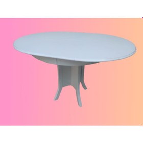 Resim Bengimobilya Masa Baba Kutu Ayak Parlak Beyaz Model Boya 90 Cm Tabla Açılır It 