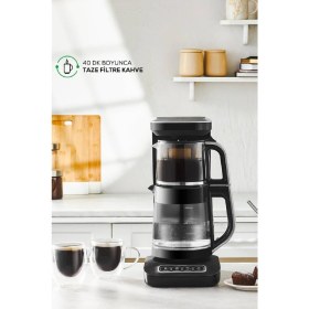 Resim Robotea Pro Connect 4 In 1 Konuşan Cam Çay Makinesi Silver 