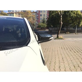 Resim Toyota Uyumlu Yaris 2012-2015 Batman Yarasa Ayna Kapağı Piano Black Abs 