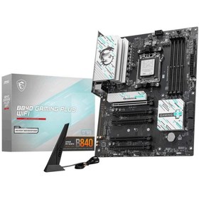 Resim MSI Msı B840 Gaming Plus Wifi 8000MHz (OC) DDR5 Soket AM5 M.2 HDMI ATX Anakart 
