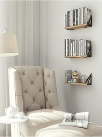 Resim Genel Markalar Üçgen Köşeli Raf Seti Duvar Rafı Banyo Mutfak Rafı Kitaplık Salon Rafı(3 Lü Set) 