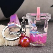 Resim Silver1 Miffy Tavşan Bebek Anahtarlık Kolye Kadın Zarif Diy Boncuklu Çift Anahtarlık Kitap Çantası Çekicilik (Yurt Dışından) 