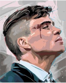 Resim wombhobby Thomas Shelby 2 Sayılarla Boyama Seti 80x100 Cm Çerçevesiz RULO ( Kasnaksız ) 