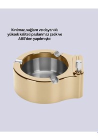 Resim Ceylan Adam Çakmak Entegreli Küllük Yeniden Doldurulabilir Metal Gövde 