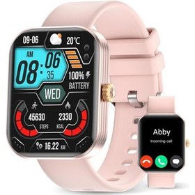 Resim Amaztim Akıllı Saat, 2" Hd Ultra Büyük Ekran, Kadınlar Için - Pembe 