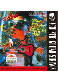 Resim Alice A306Sxl Akustik Gitar Takım Tel 010 