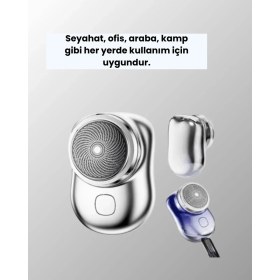 Resim Beruflic Mikro Titreşim Motorlu, Düşük Sesli, USB Girişli Tıraş Makinesi 