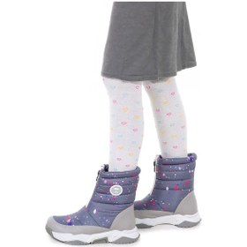 Resim Kiko Kids Mars Fermuarlı Kız Çocuk Kar Botu Füme - Fuşya Füme - Fuşya 