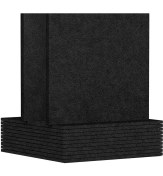 Resim Bueattuh 12 Paket Akustik Panel 12 x 12 x 0 3 Inç Duvar ve Tavan Sesi Emici Paneller Ev Için Kayıt Stüdyosu Siyah (Yurt Dışından) 