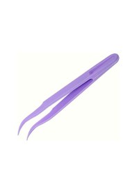 Resim Koodmax Hassas Elektronik Ve El Sanatları Tamir Cımbızı Sert Plastik 12cm Kavisli Cımbız Mor 