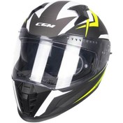 Resim Cgm 311G Blast Sport Kapalı Kask Mat Siyah Sarı 