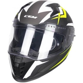 Resim Cgm 311G Blast Sport Kapalı Kask Mat Siyah Sarı 